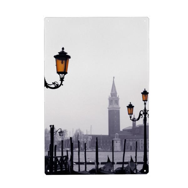Holzbild "Venezia City, San Giorgio Maggiore" artboxONE - Reise,Architektur,Städte / Venedig
