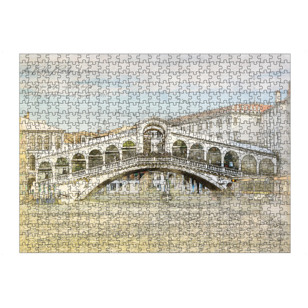 Puzzle Ravensburger "Rialto Bridge, Venice" artboxONE - Städte,Architektur,Städte / Venedig