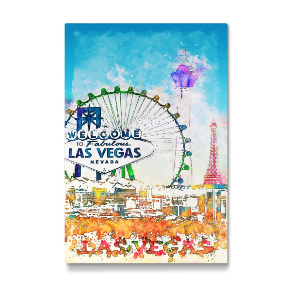 Galerie-Print "Las Vegas Collage in bunt" 30x20 cm artboxONE