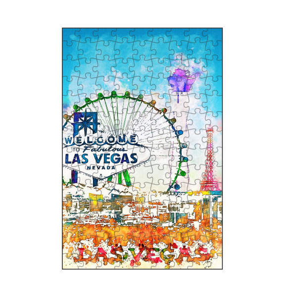 artboxONE Puzzle "Las Vegas Collage in bunt" artboxONE - Städte,Architektur,Städte / Las Vegas