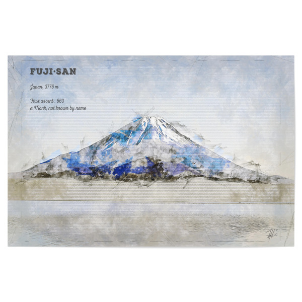 Poster 30x20 cm "Fuji Mountain" artboxONE - Natur,Reise / Asien