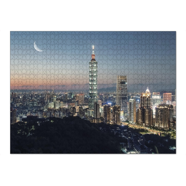 Puzzle Ravensburger "A city under the moonlight" artboxONE - Reise,Architektur,Reise / Asien,Reise / Länder,Städte / Weitere