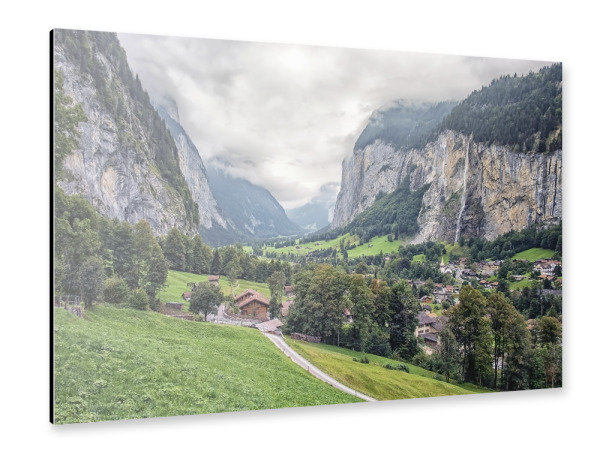 Alu-Dibond "Lauterbrunnen" 30x20 cm artboxONE