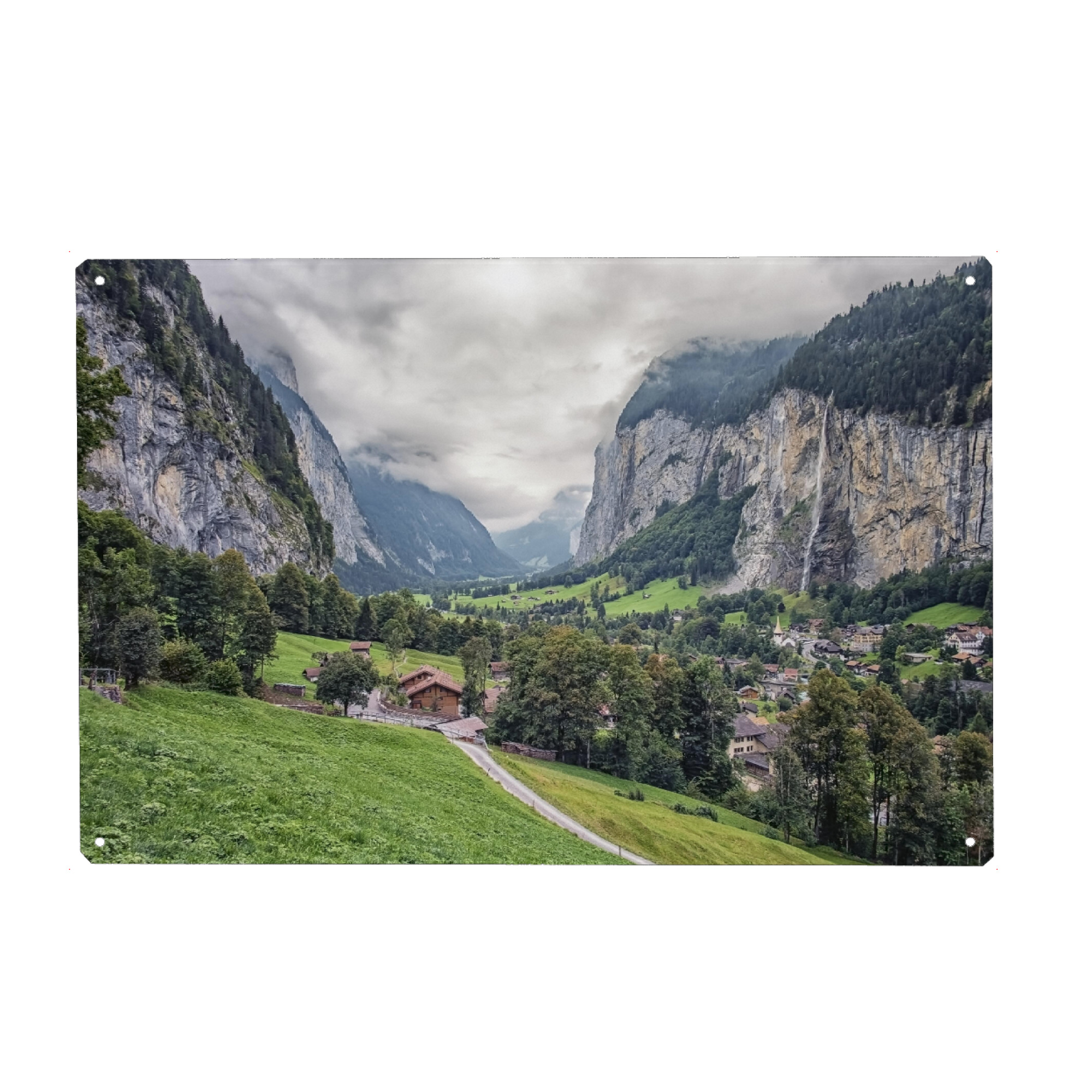 Metall Poster "Lauterbrunnen" artboxONE - Natur,Reise,Reise / Länder
