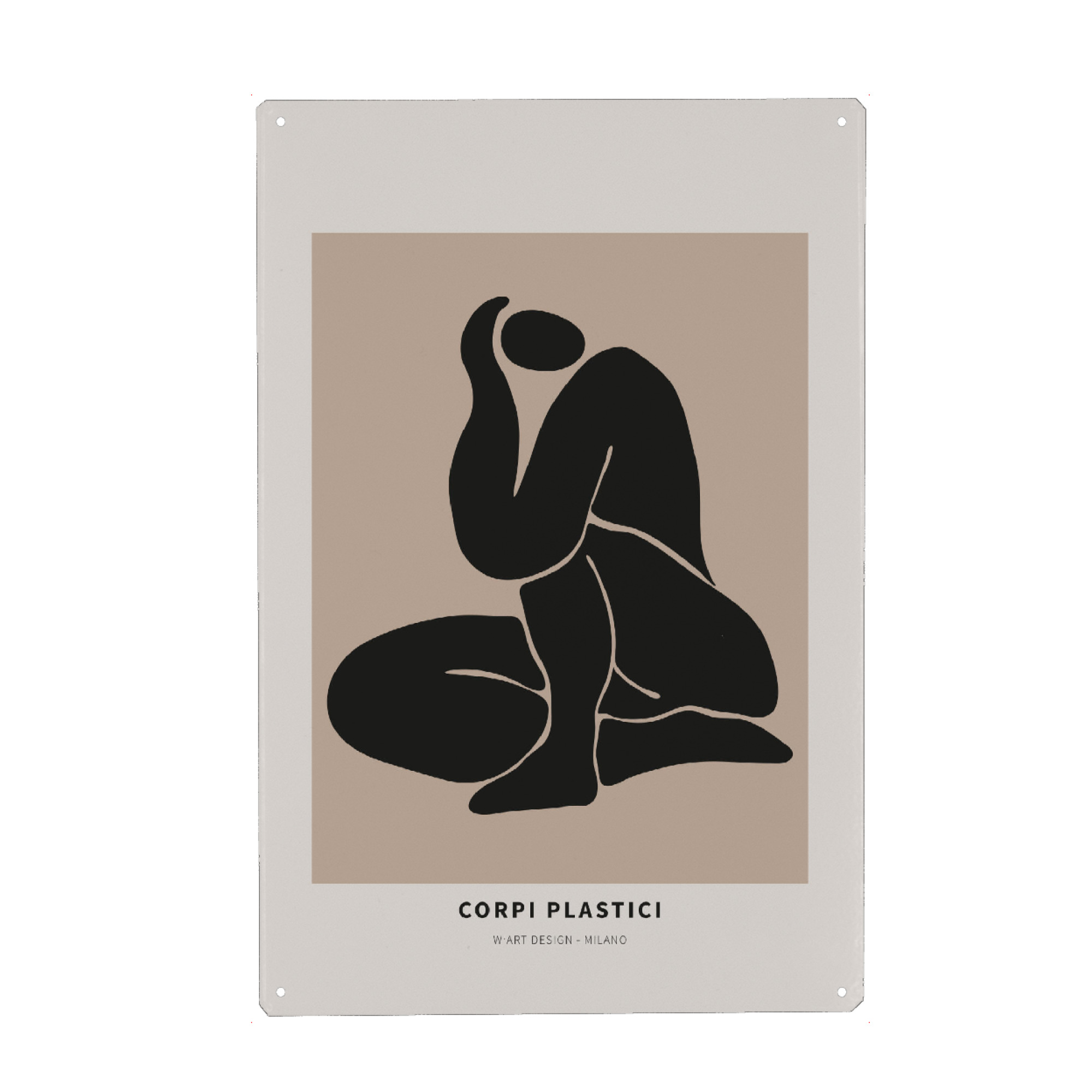Holzbild "ABSTRACT NUDE EXHIBITION" artboxONE - Abstrakt,Menschen