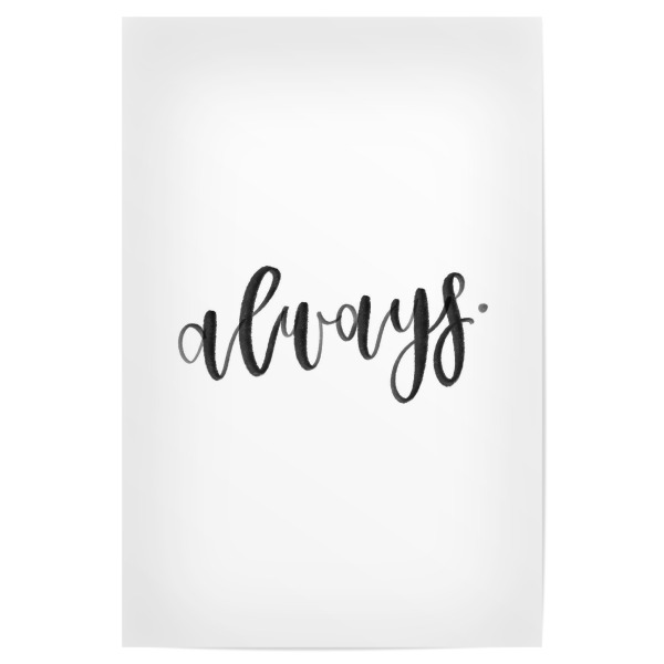 Poster "Love you always" artboxONE - Typografie,Liebe