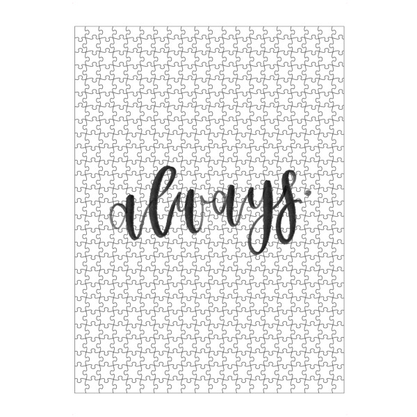 artboxONE Puzzle "Love you always" artboxONE - Typografie,Liebe