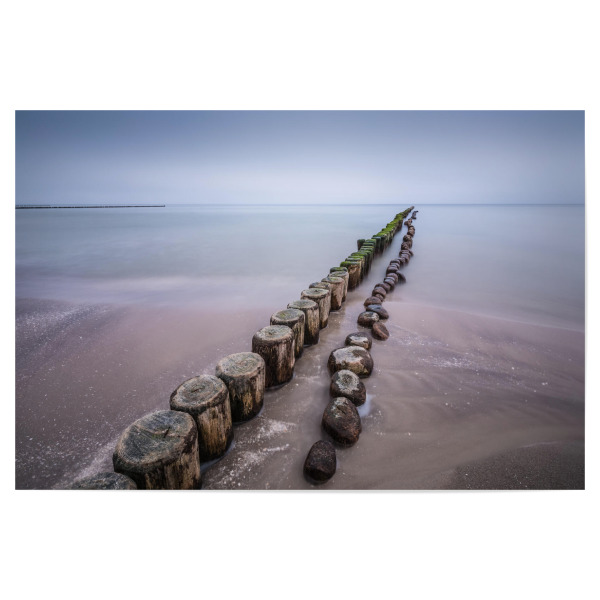 Poster 30x20 cm "Holzbuhnen" artboxONE - Natur,Reise / Strand und Meer