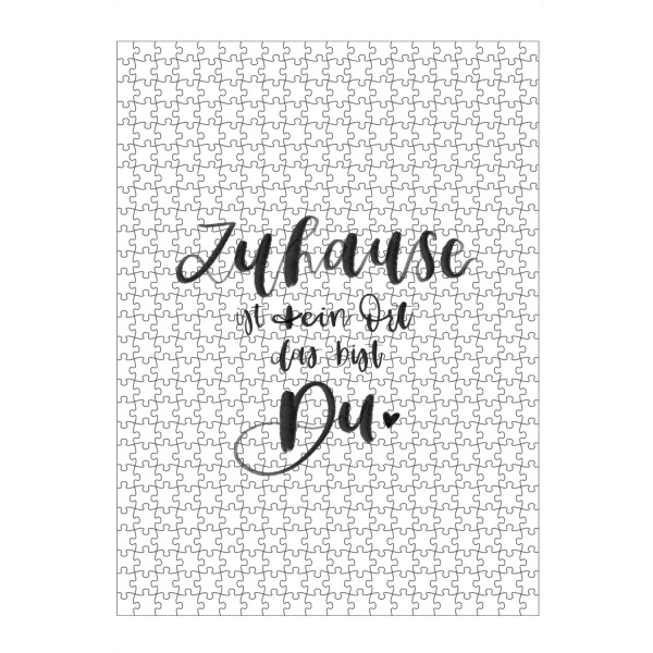 Puzzle Ravensburger "Du bist mein Zuhause" artboxONE - Typografie,Liebe