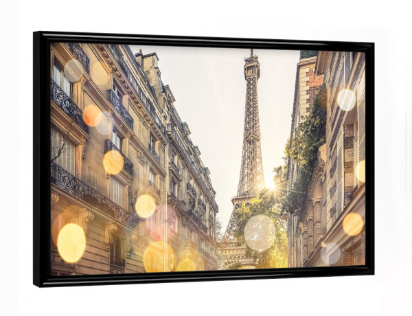 Poster mit schwarzem Rahmen "Rue de Monttessuy" artboxONE - Städte,Reise,Architektur,Städte / Paris,Reise / Länder