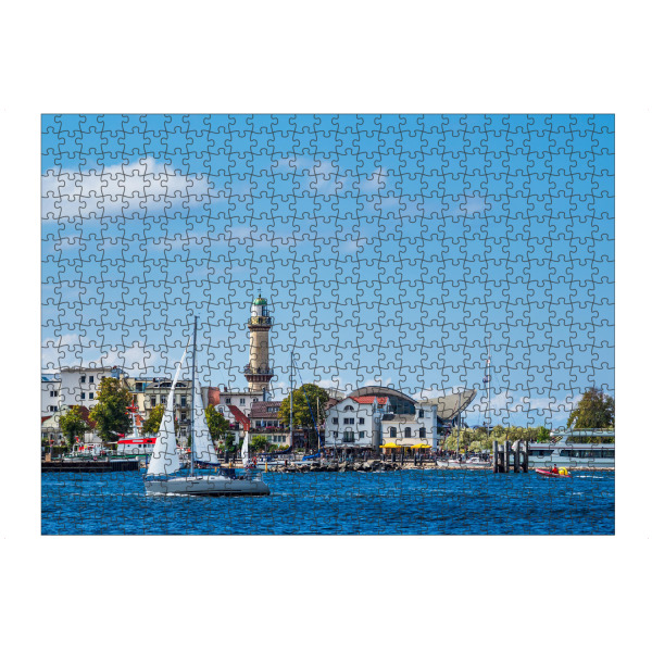 artboxONE Puzzle "Leuchtturm Warnemünde" artboxONE - Reise,Architektur,Reise / Strand und Meer