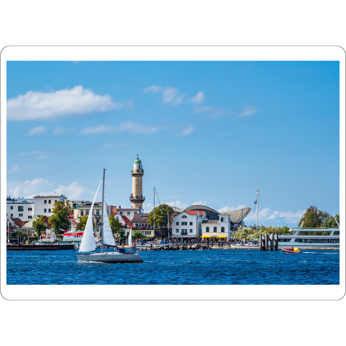 Tischset "Leuchtturm Warnemünde" artboxONE - Reise,Architektur,Reise / Strand und Meer