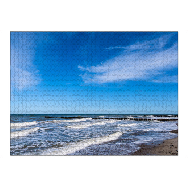 Puzzle Ravensburger "Buhnen an der Ostsee" artboxONE - Natur,Reise,Reise / Strand und Meer