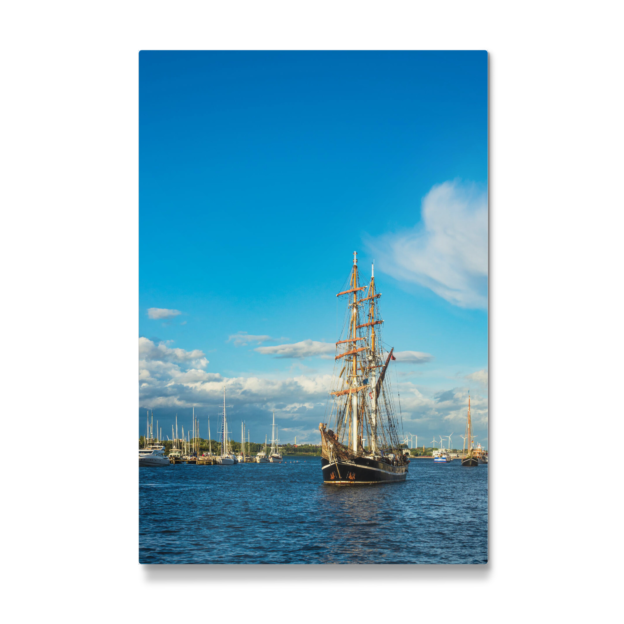 Galerie-Print "Segelschiffe in Rostock" 75x50 cm artboxONE