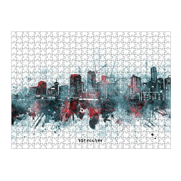 artboxONE Puzzle "Vancouver skyline artistic grey" artboxONE - Städte,Reise,Architektur