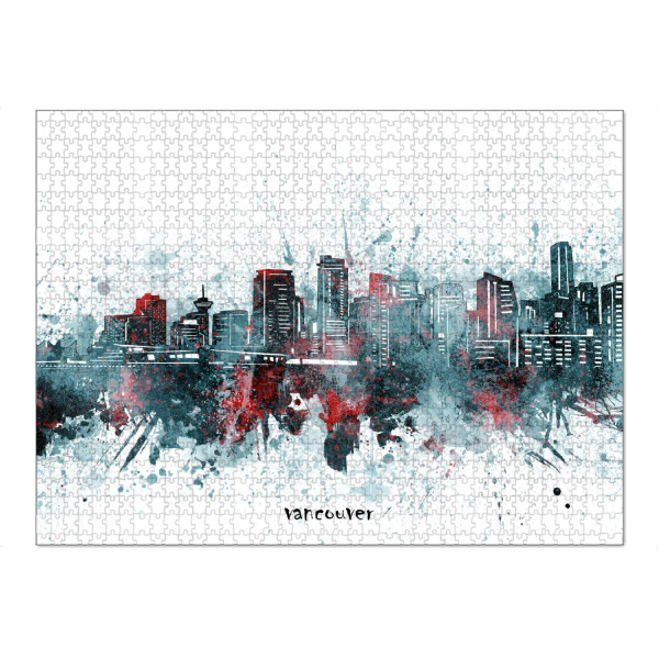 Puzzle Ravensburger "Vancouver skyline artistic grey" artboxONE - Städte,Reise,Architektur