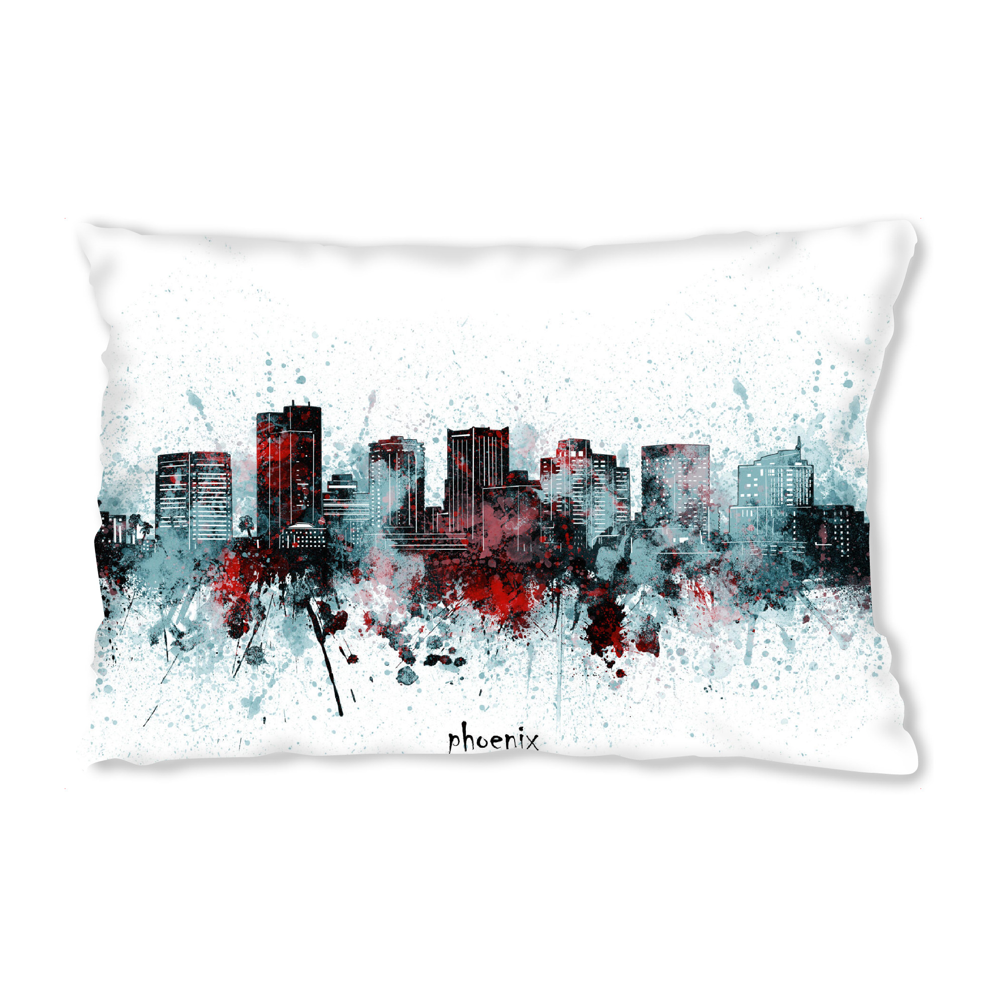 Design-Kissen "Phoenix skyline artistic grey" artboxONE - Städte,Reise,Architektur