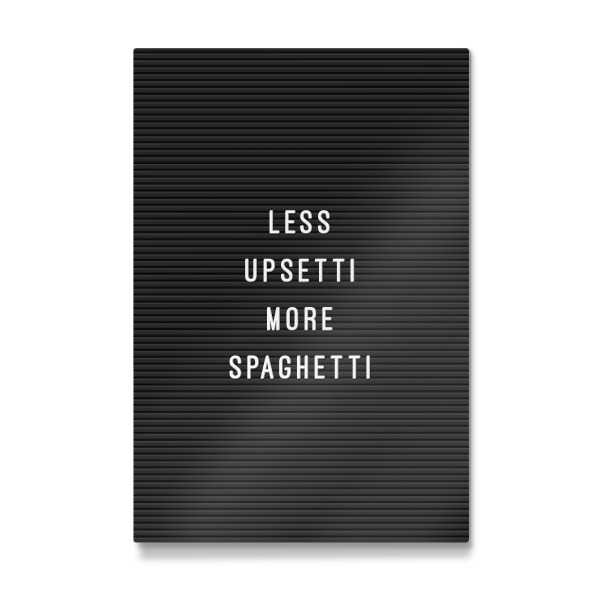 Galerie-Print "Letterboard Spaghetti" 30x20 cm artboxONE