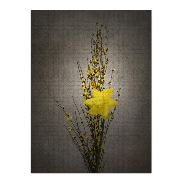 Puzzle Ravensburger "Vintage Ginster & Osterglöckchen" artboxONE - Natur,Floral