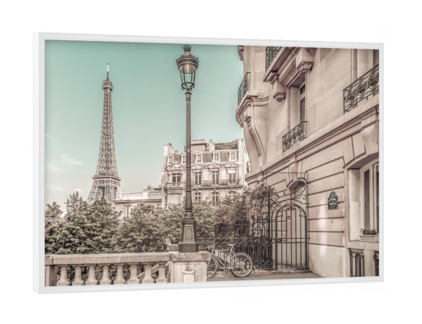 Poster mit weißem Rahmen "Pariser Charme | Vintage" artboxONE - Städte,Reise,Architektur,Städte / Paris