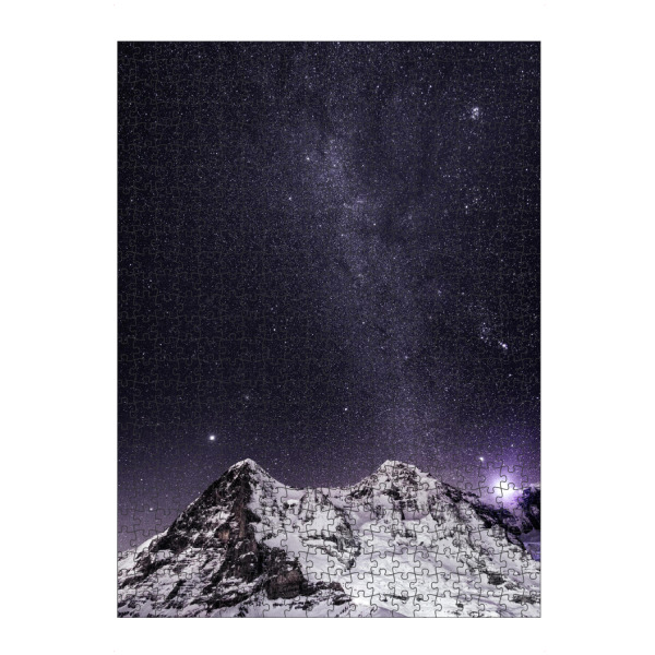 Puzzle Ravensburger "Nightscape with Eiger and Mönch" artboxONE - Natur