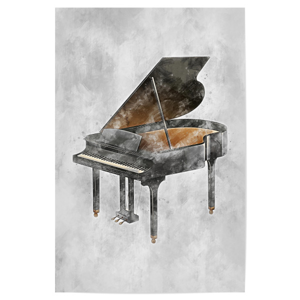 Poster 30x20 cm "Grand Piano (matart)" artboxONE - Musik - Grand,Piano,Instrument,Instruments,Music,Musical,Musician,Klavier,Flügel