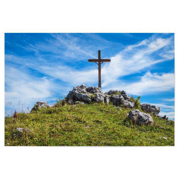 Poster 30x20 cm "Prediktstuhls mit Gipfelkreuz" artboxONE - Natur,Reise