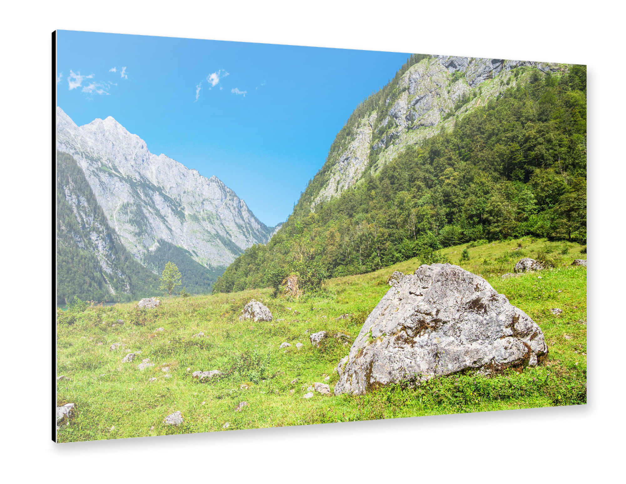 Alu-Dibond "Landschaft mit Felsen" 30x20 cm artboxONE