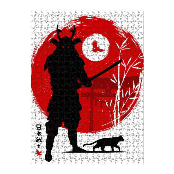 artboxONE Puzzle "Samurai with his cat" artboxONE - Tiere,Menschen,Städte / Tokio