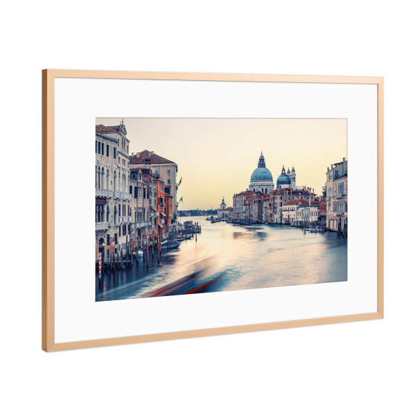 Poster mit Rahmen Kupfer "Venice in the morning" artboxONE - Städte,Reise,Architektur,Städte / Venedig,Reise / Länder