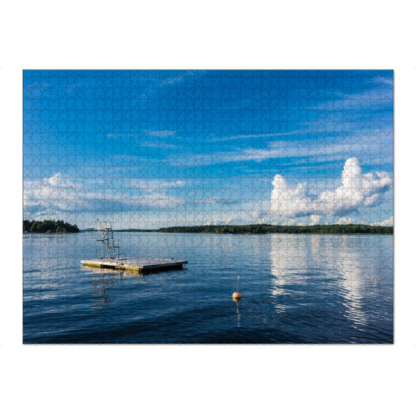 Puzzle Ravensburger "Badestelle in Schweden" artboxONE - Natur,Reise,Reise / Strand und Meer,Reise / Länder