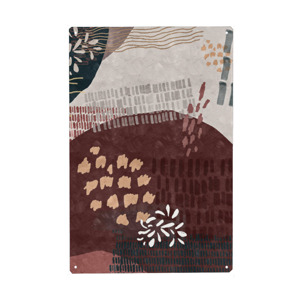 Holzbild "Abstratc Ink" artboxONE - Abstrakt,Geometrie - Ink,Geometric,Geometrie,Abstract,Abstrakt,Formen,Bunt,Colorful