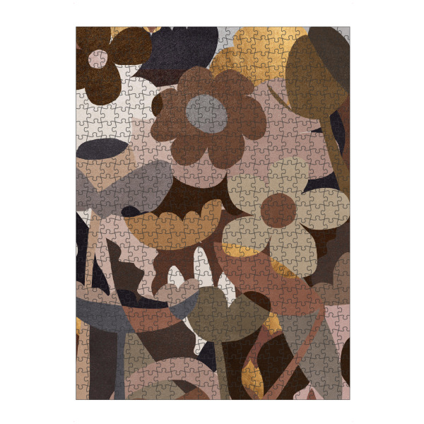 artboxONE Puzzle "Dune Flowers" artboxONE - Floral,Abstrakt - Flowers,Rose,Golden,Blumen,Floral,Bunt,Colorful,Abstract,Abstrakt - Bild flowers