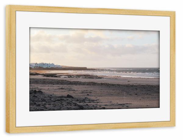 Poster mit Rahmen kiefer "Famara Sunset" artboxONE - Natur,Reise,Reise / Länder