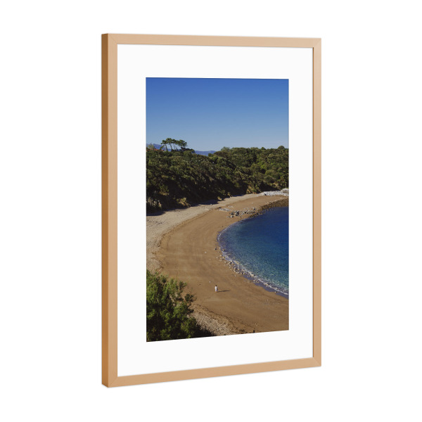 Poster mit Rahmen Kupfer "Beach walk" artboxONE - Natur,Reise,Reise / Strand und Meer,Für Mama