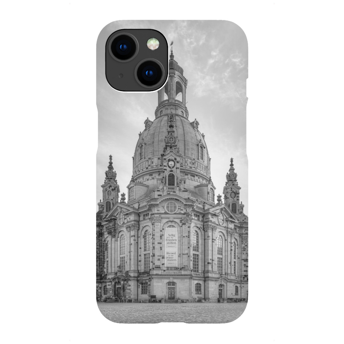 iPhone "Frauenkirche Dresden schwarz-weiß" Premium-Case Handyhülle artboxONE