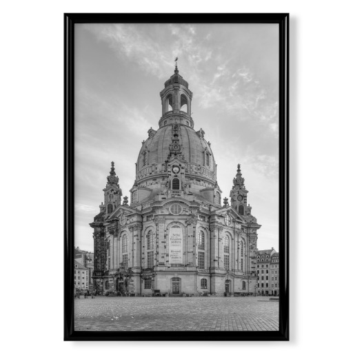 Frauenkirche Dresden schwarz-weiß