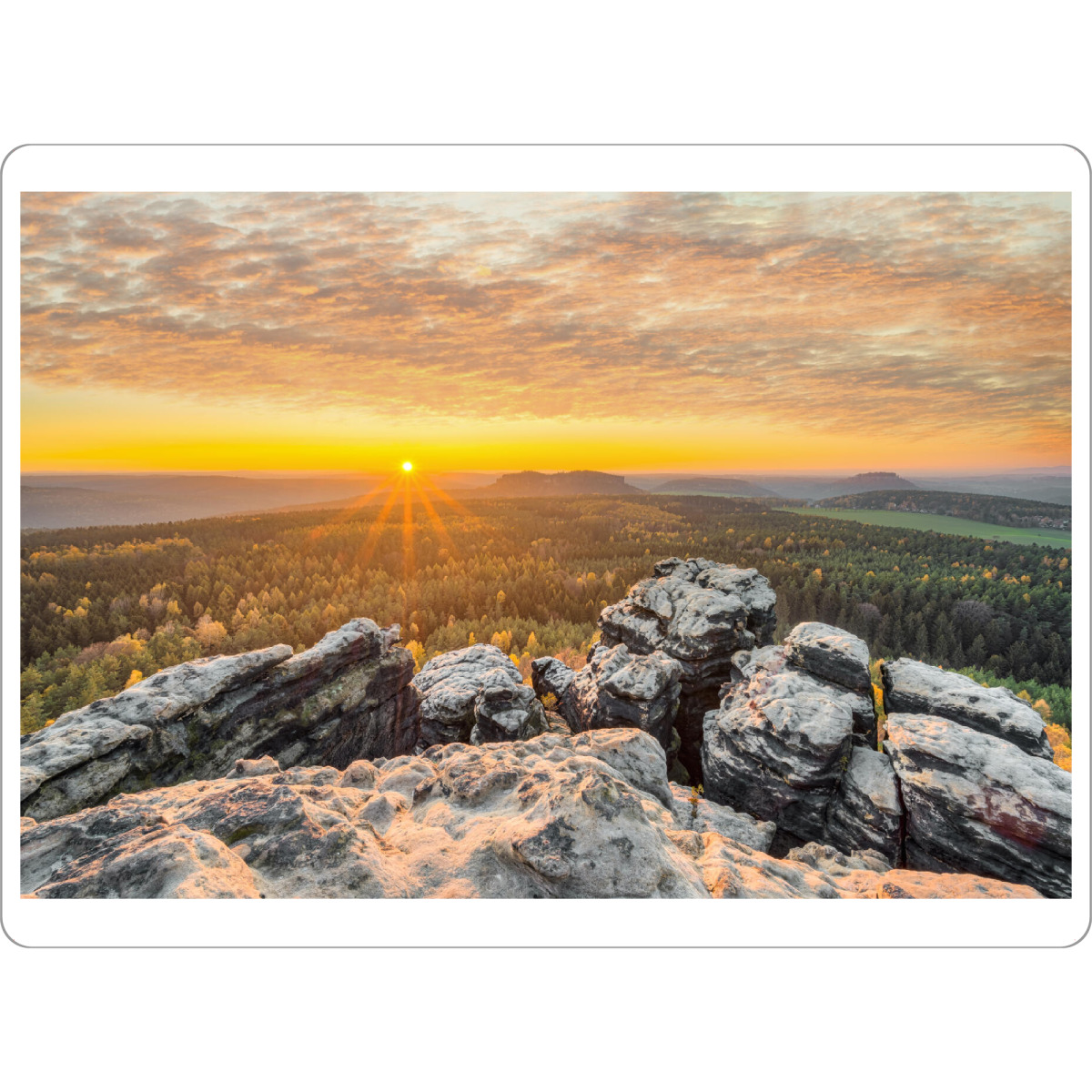 Tischset "Gohrisch Sonnenuntergang" artboxONE - Natur,Reise
