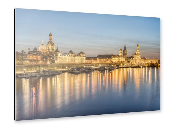 Alu-Dibond "Dresden Skyline" 30x20 cm artboxONE