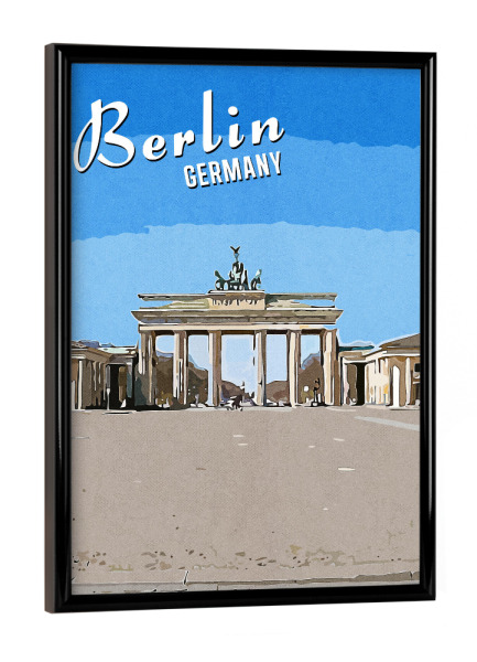 Poster mit schwarzem Rahmen "Berlin Vintage" artboxONE - Städte,Städte / Berlin,Architektur
