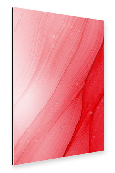Alu-Dibond "Only Red - wave art" 30x20 cm artboxONE