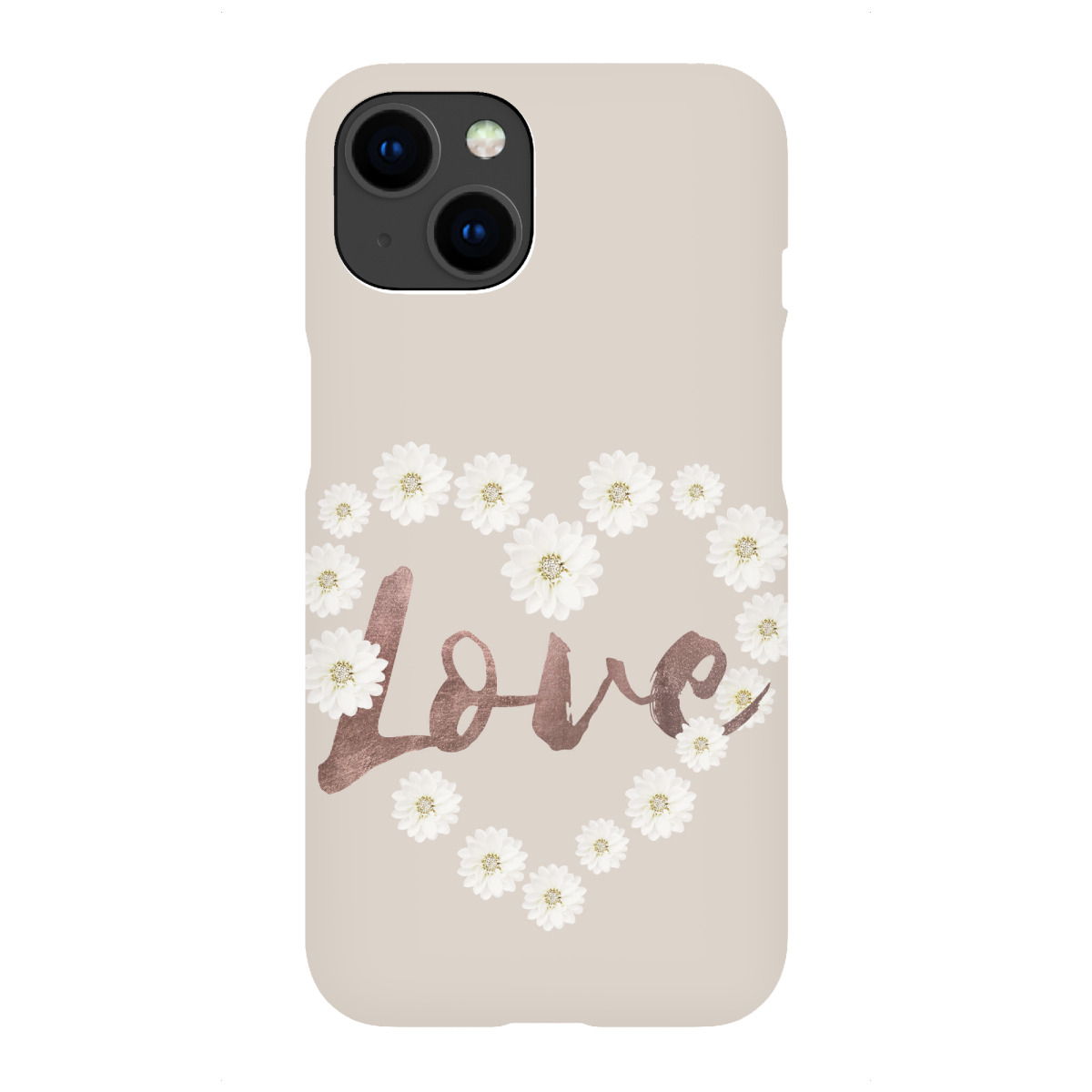 iPhone "Flower Love Rosegold" Premium-Case Handyhülle artboxONE