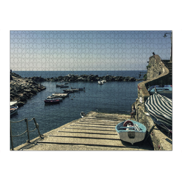 Puzzle Ravensburger "Cinque Terre: boarding" artboxONE - Städte,Natur,Reise,Reise / Strand und Meer
