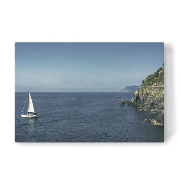 Leinwandbild "Cinque Terre: blue sea" artboxONE - Städte,Natur,Reise,Reise / Strand und Meer