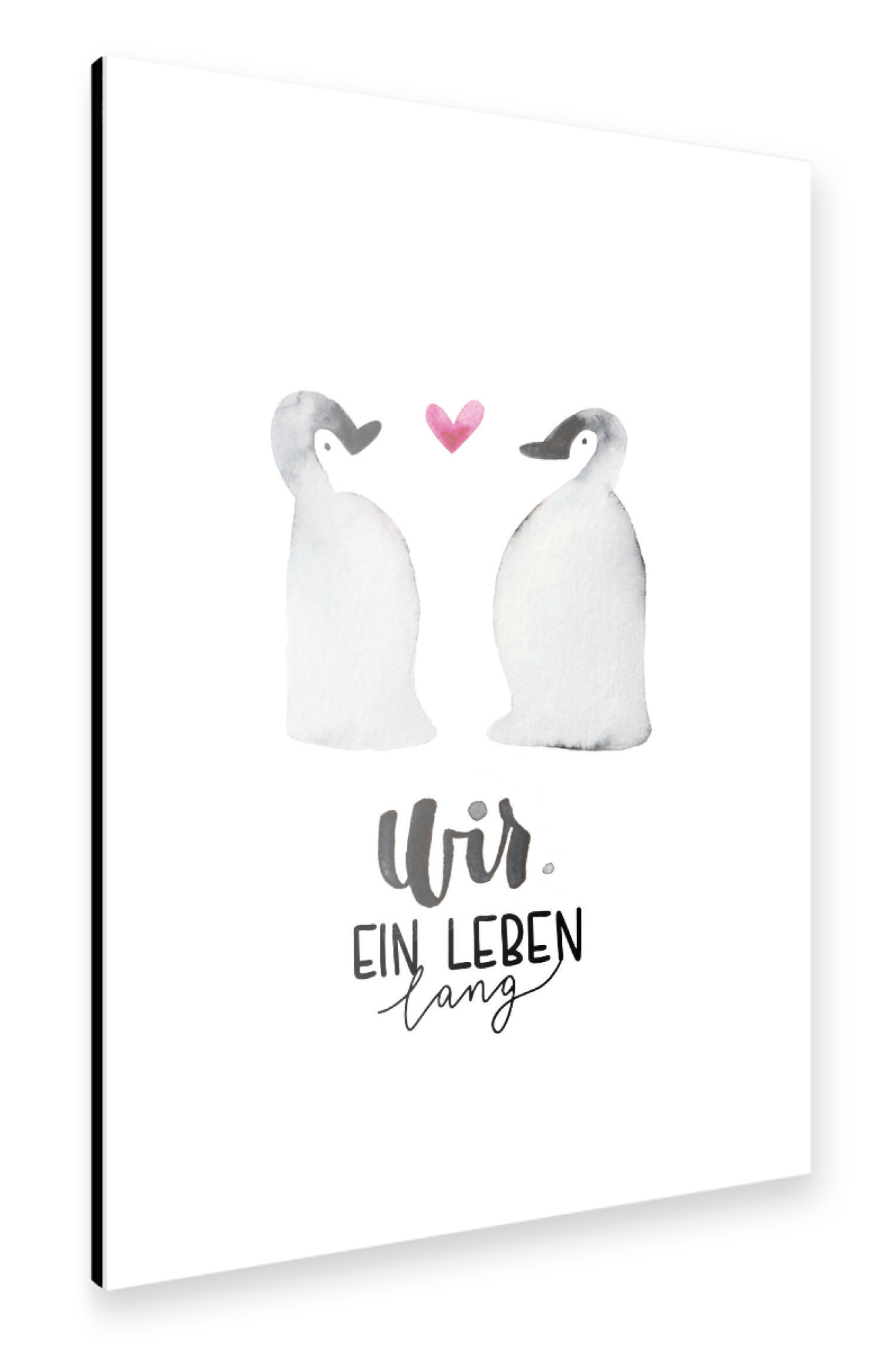 Alu-Dibond "Wir, ein Leben lang" 75x50 cm artboxONE