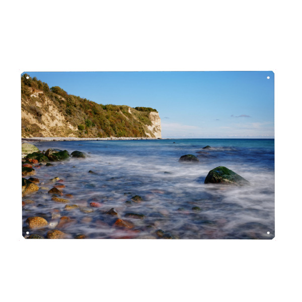 Metall Poster "Steinstrand am Kap Arkona" artboxONE - Natur,Reise / Strand und Meer