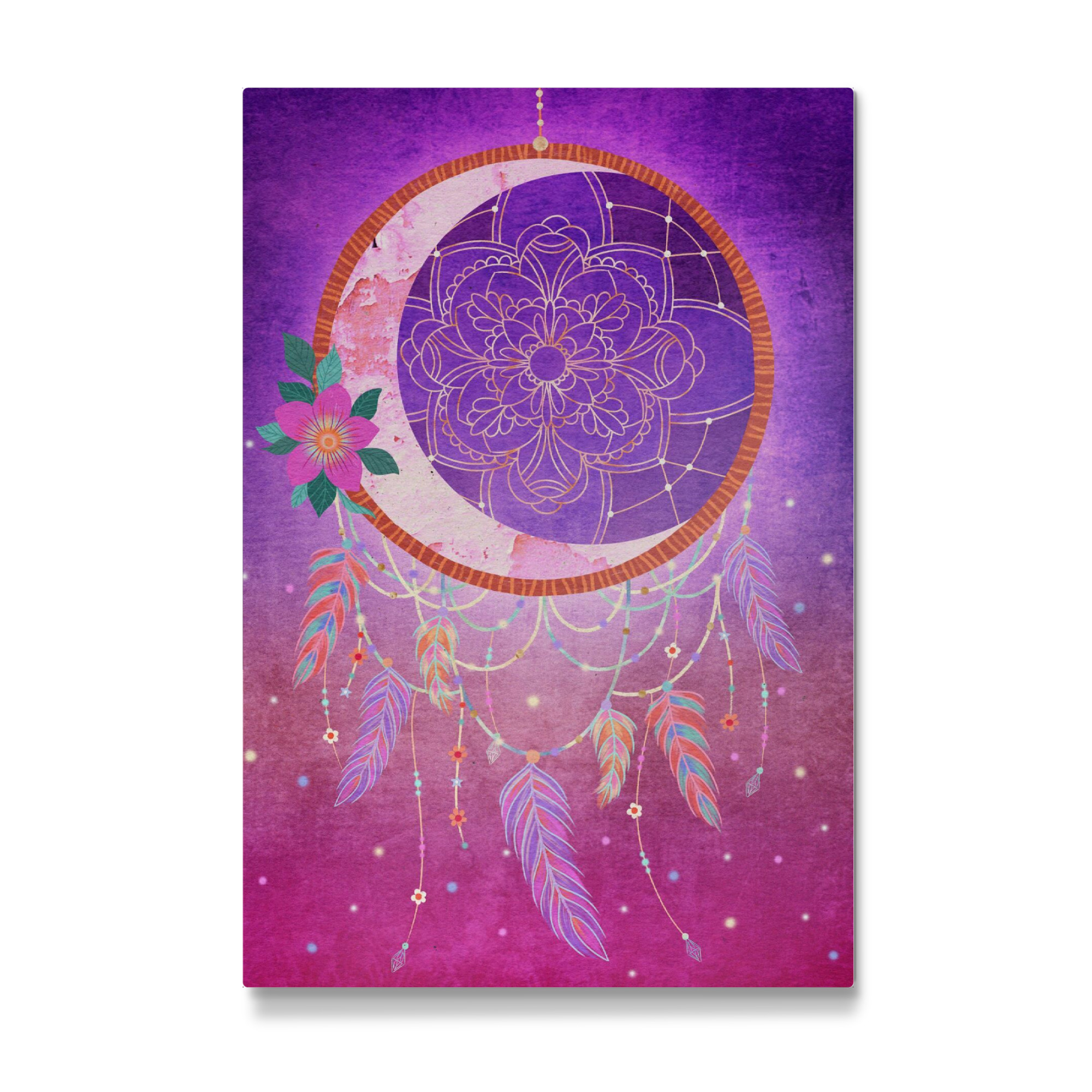 Galerie-Print "Blumiger Traumfänger" 30x20 cm artboxONE