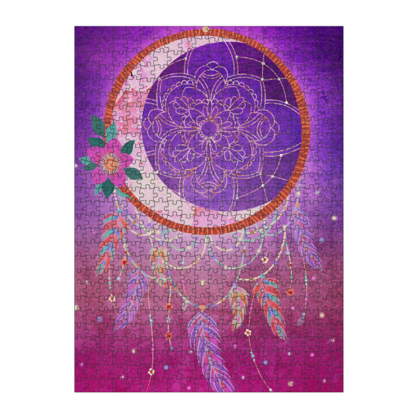 artboxONE Puzzle "Blumiger Traumfänger" artboxONE - Floral