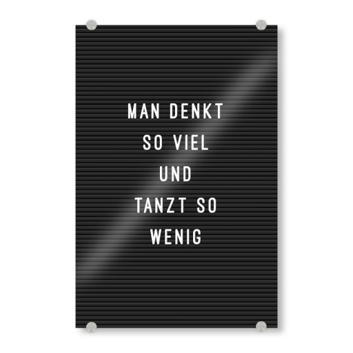Letterboard Mehr Tanzen