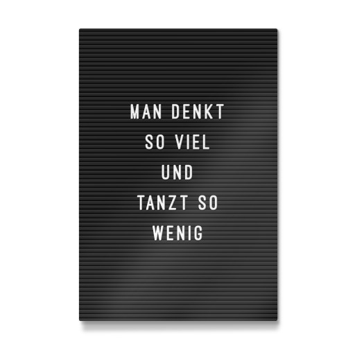 Letterboard Mehr Tanzen